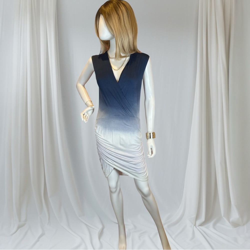 Urban X Asymmetrical Sheath Dress with V-Neck